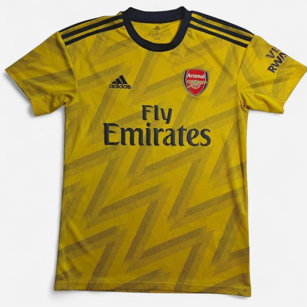 Adidas Arsenal FC 19/20 Away Jersey Yellow Bruised Banana Mens Small